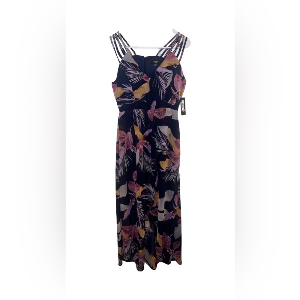 Guess - Cutout-Front Chiffon Floral Dress - Size 4​ - Picture 4 of 4